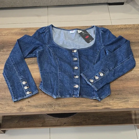 Levi's Weston Long Sleeve Corset Blouse - Picture 3 of 9